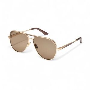 Quay Open Tab Sunglasses Brushed
Gold Doe Frame / Tan Lens